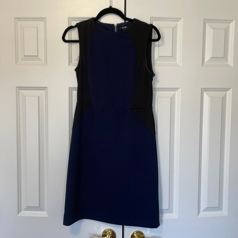 Navy and black dress